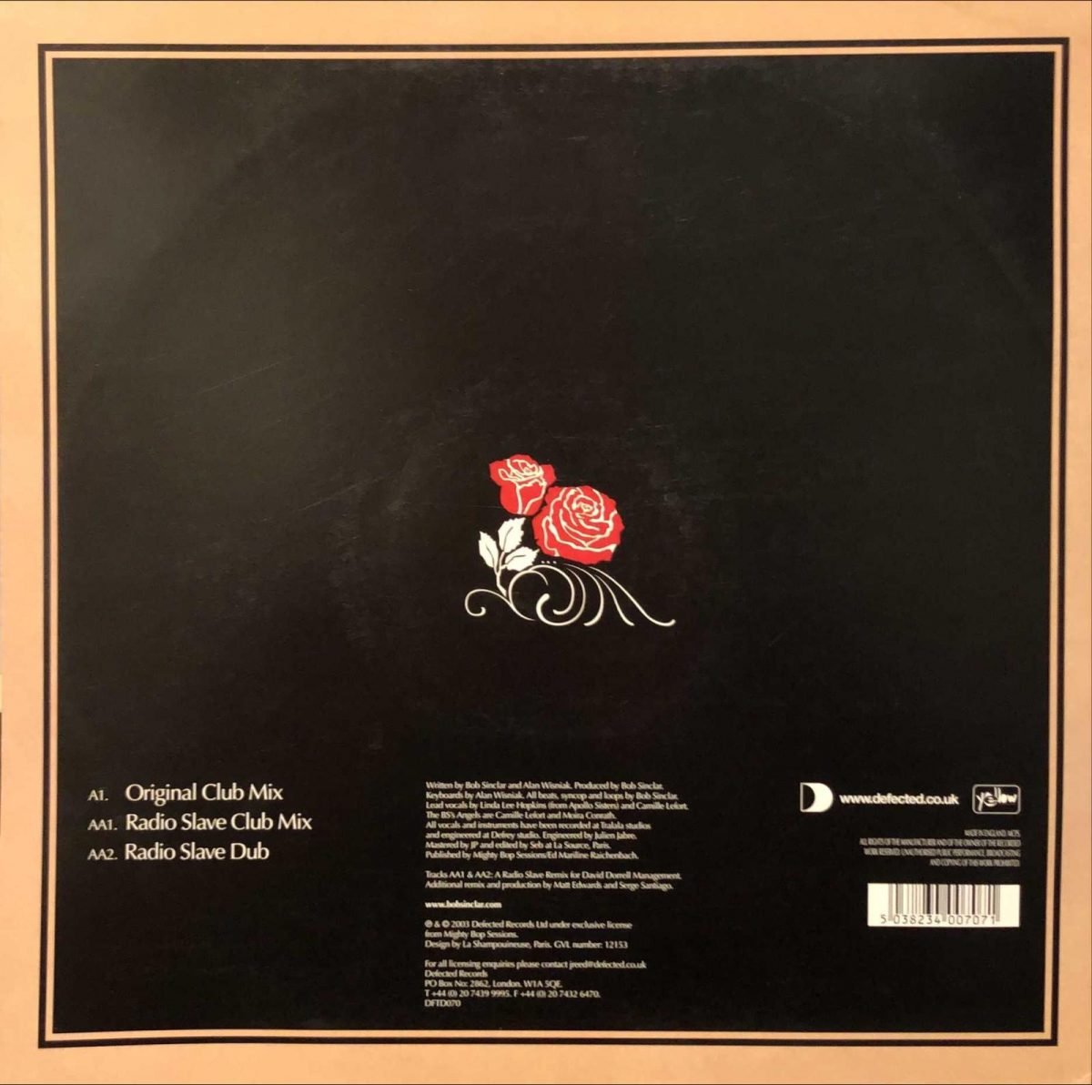 Bob Sinclar ‎– Kiss My Eyes 12” Maxi Single Plak - Görsel 2