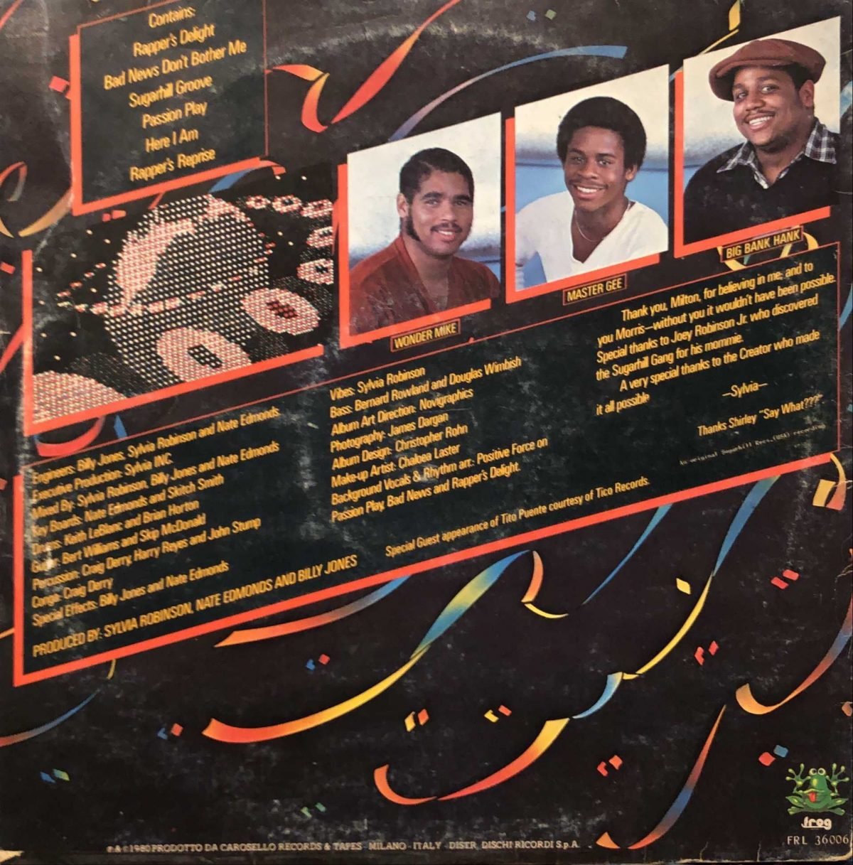 Sugarhill Gang ‎– Sugarhill Gang LP Plak - Görsel 3