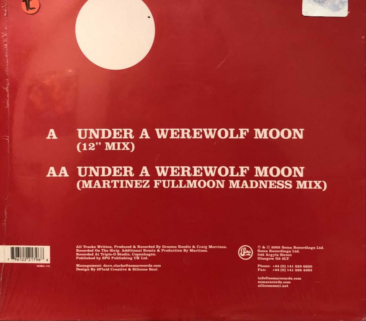 Silicone Soul ‎– Under A Werewolf Moon  12” Maxi Single Plak - Görsel 2