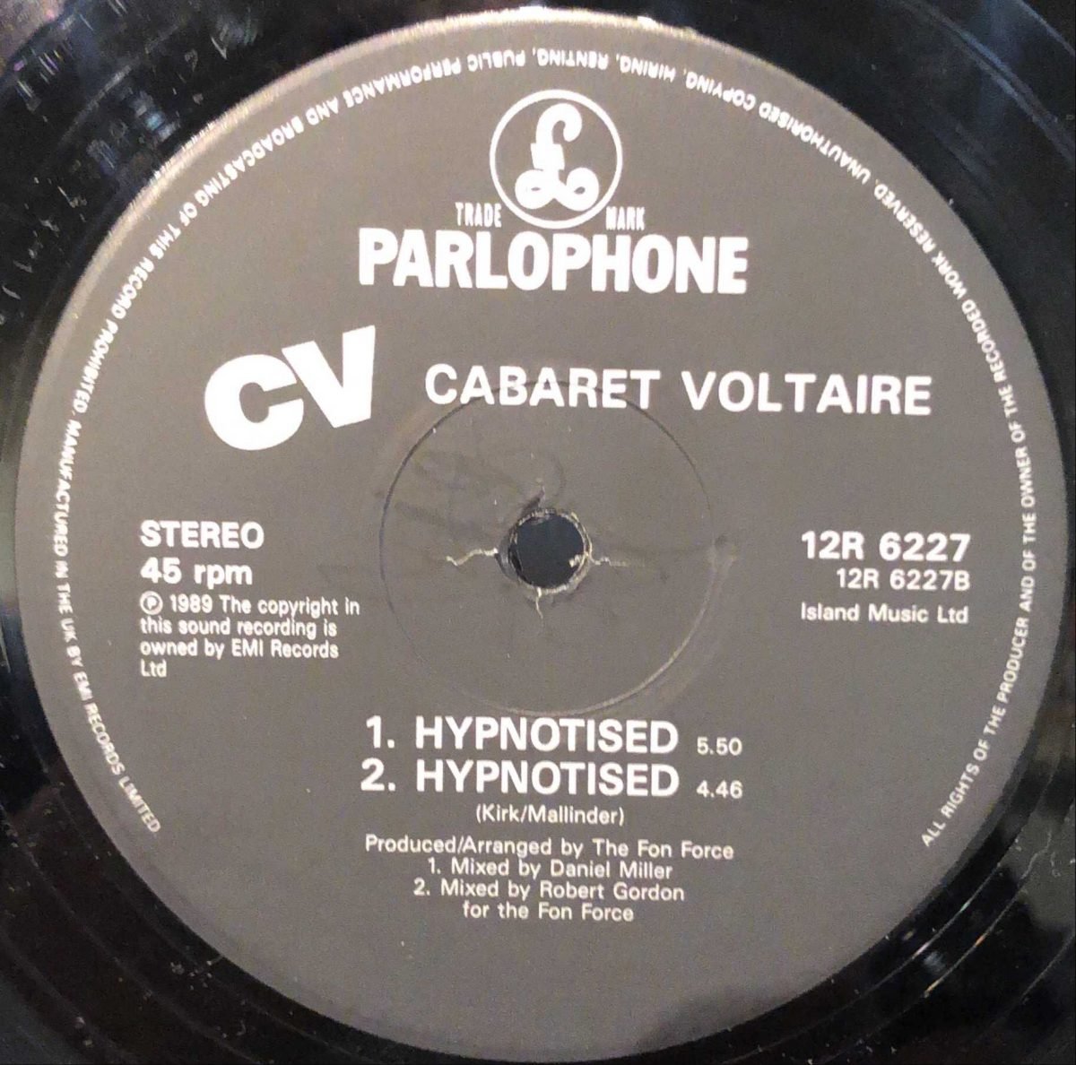 Cabaret Voltaire ‎– Hypnotised 12” Maxi Single Plak - Görsel 2