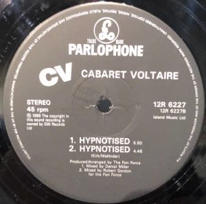 Cabaret Voltaire ‎– Hypnotised 12” Maxi Single Plak - Görsel 2