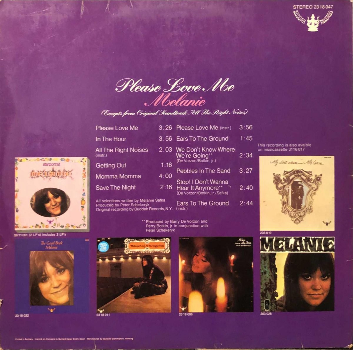 Melanie ‎– Please Love Me LP Plak - Görsel 2