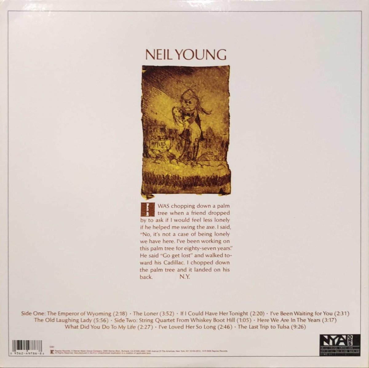 Neil Young ‎– Neil Young LP Plak - Görsel 3