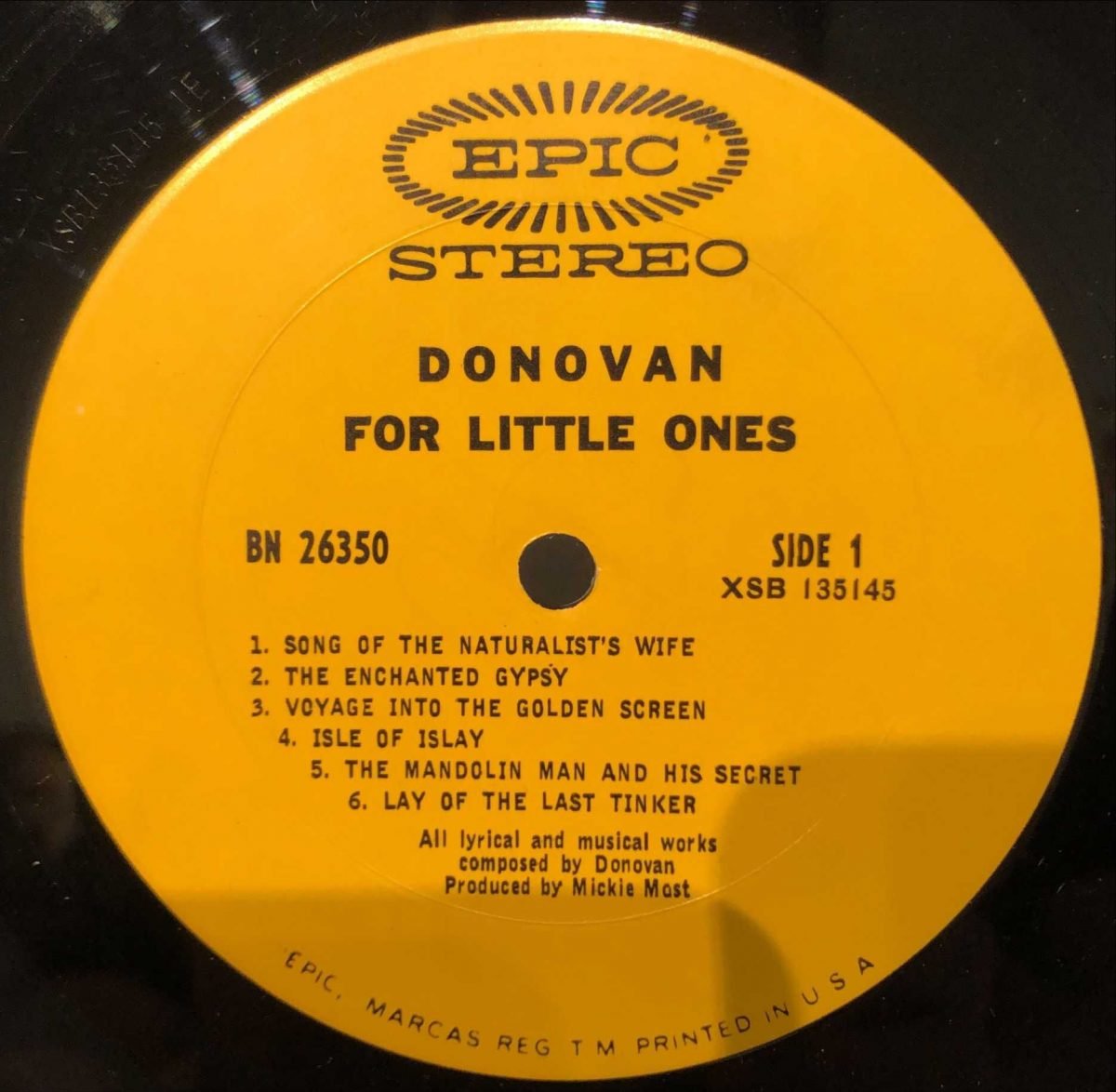 Donovan ‎– For Little Ones LP Plak - Görsel 2