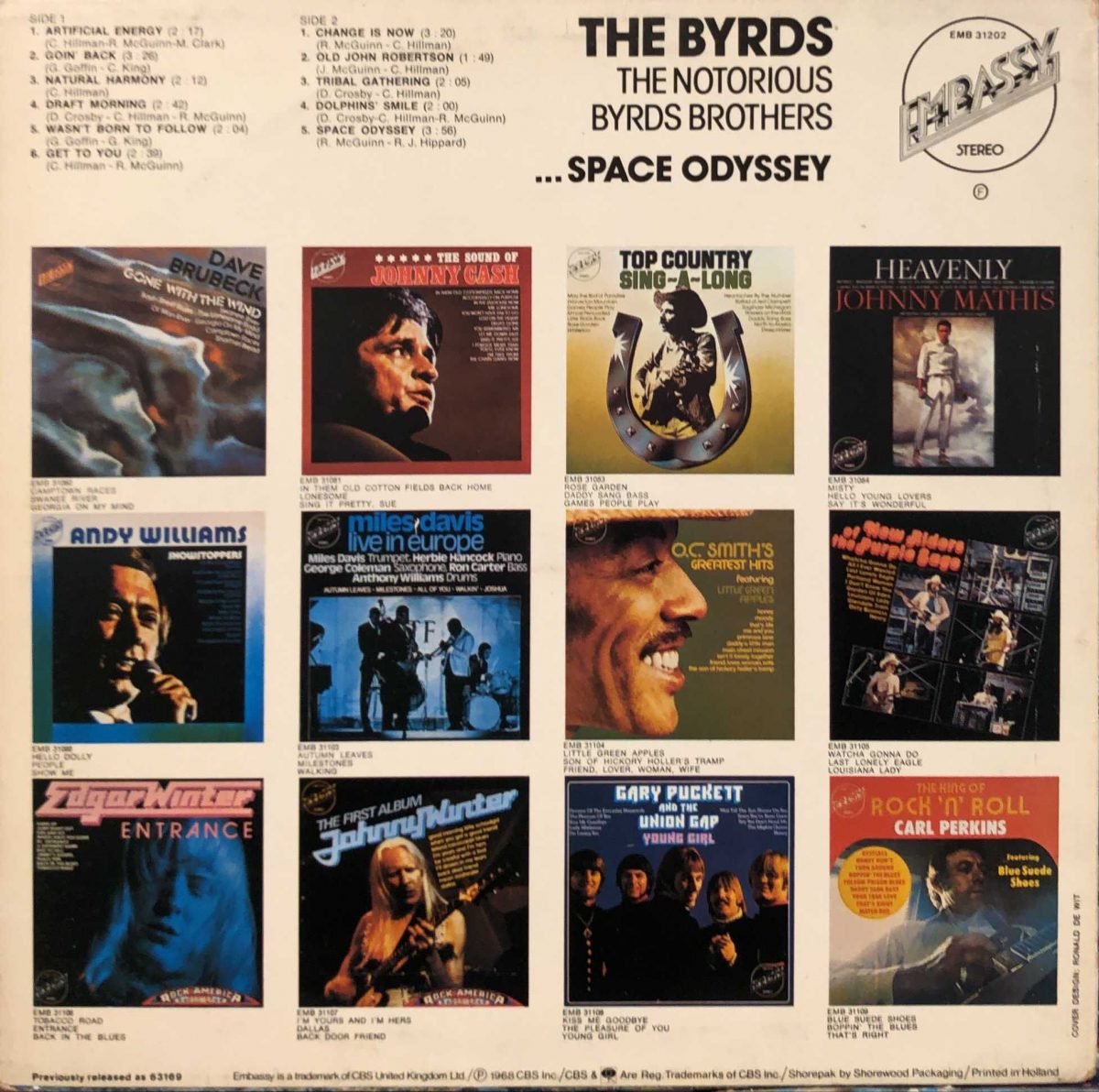 The Byrds ‎– The Notorious Byrds Brothers ... Space Odyssey LP Plak - Görsel 3