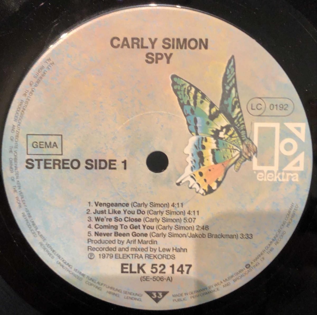 Carly Simon ‎– Spy LP Plak - Görsel 2