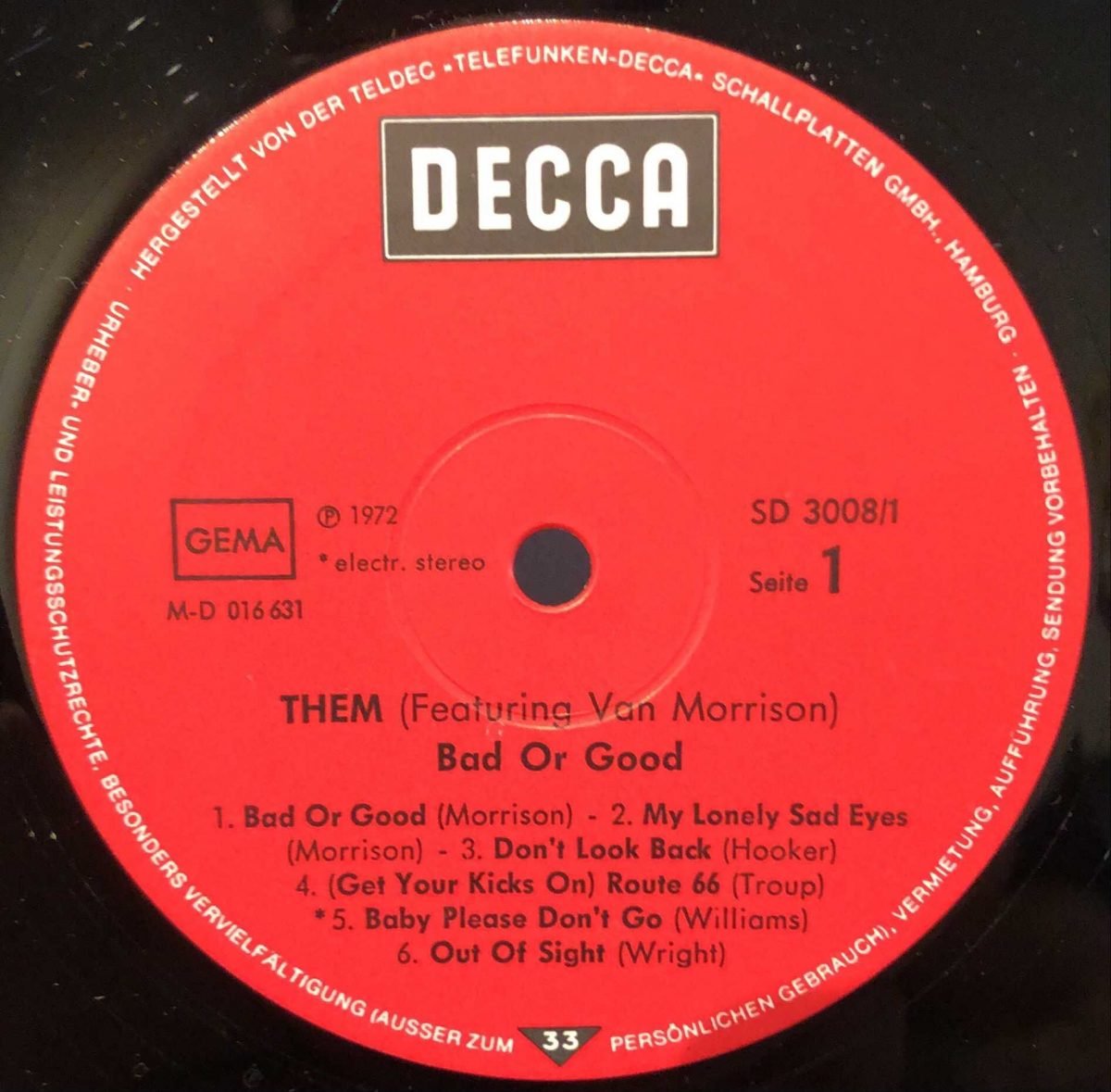 Them Featuring Van Morrison ‎– Bad Or Good 2LP Plak - Görsel 2