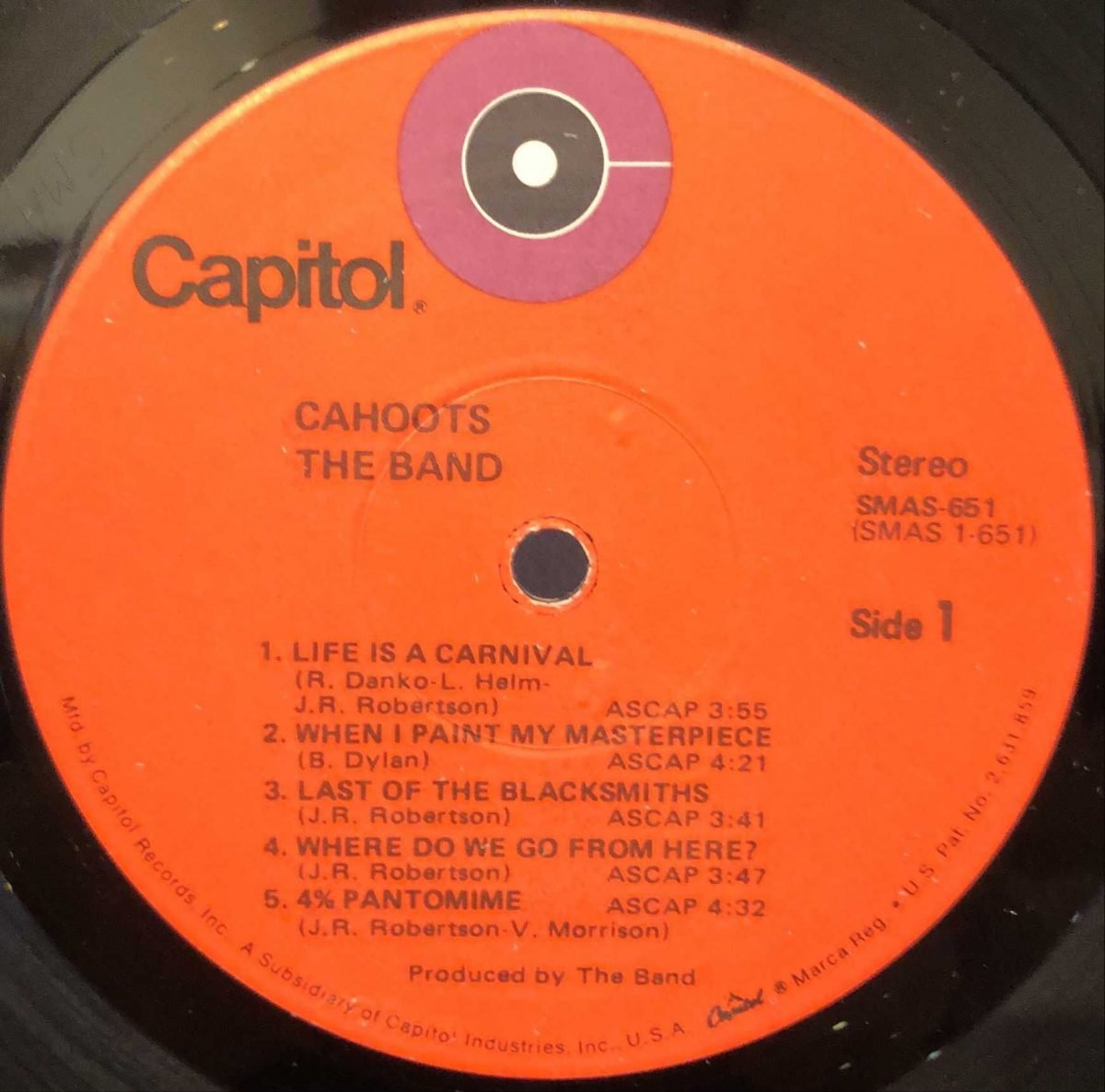 The Band ‎– Cahoots LP Plak - Görsel 2