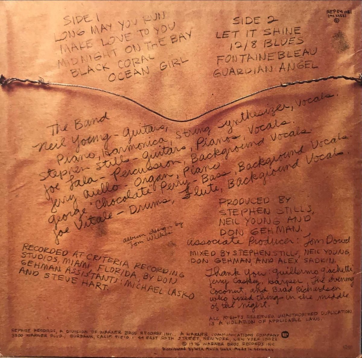 The Stills-Young Band ‎– Long May You Run LP Plak - Görsel 2
