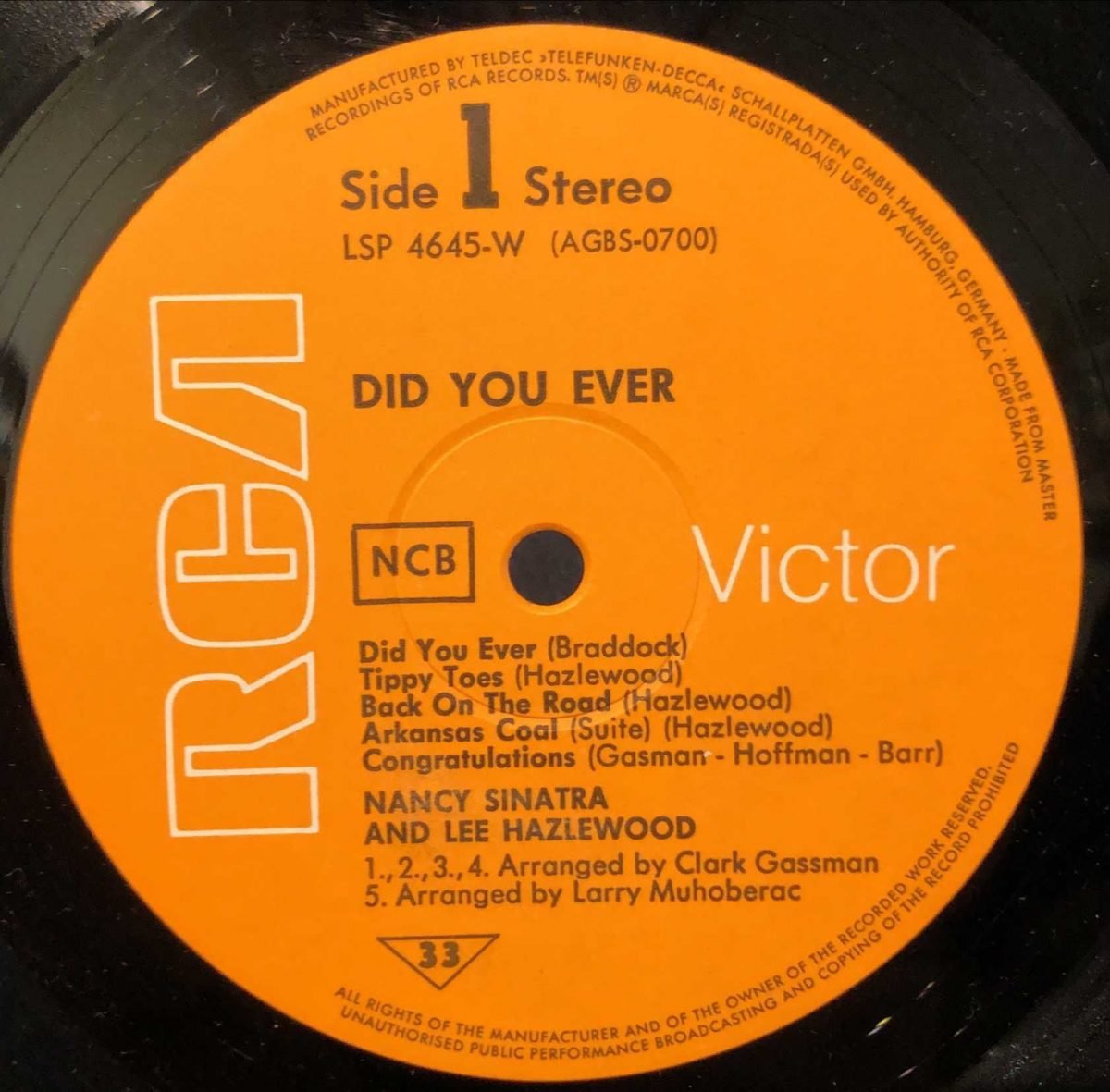 Nancy & Lee ‎– Did You Ever?  LP Plak - Görsel 2