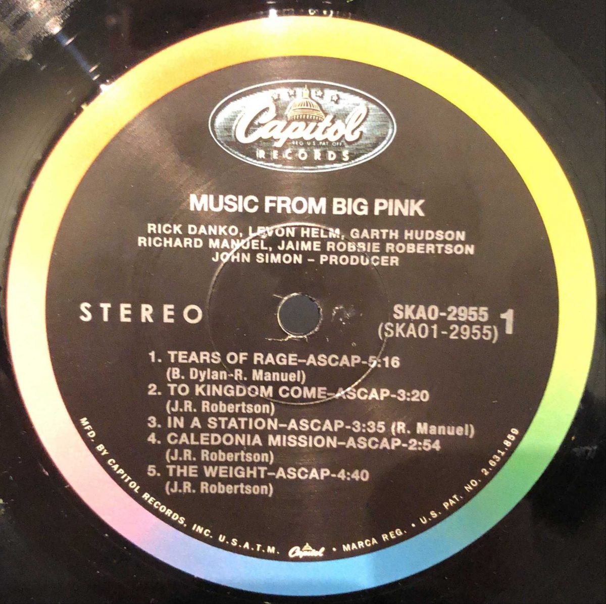 The Band ‎– Music From Big Pink LP Plak - Görsel 3