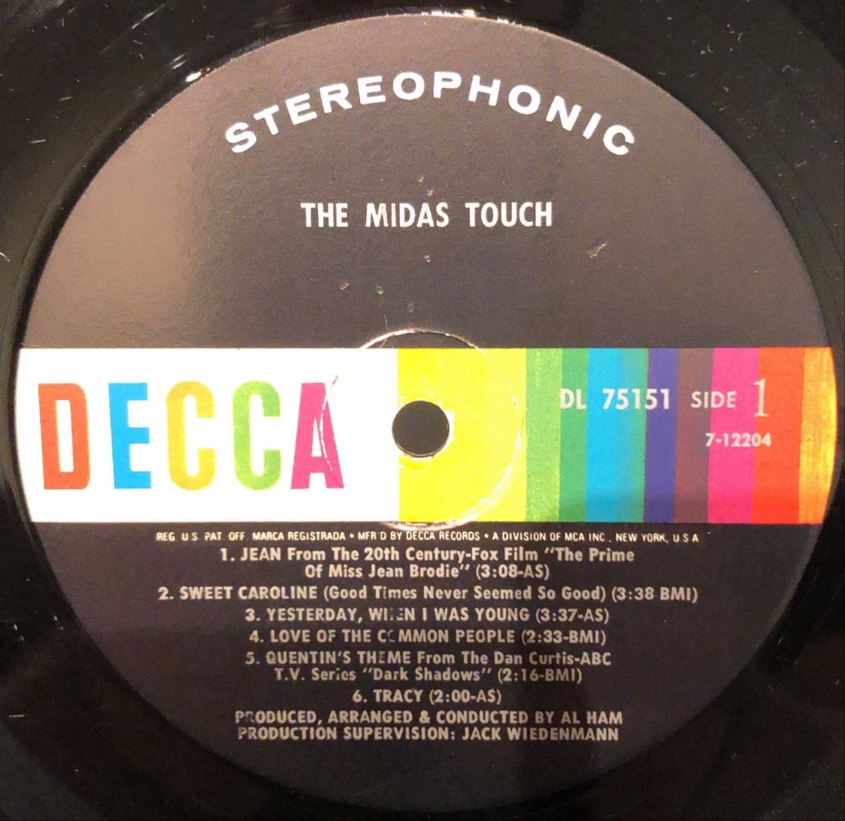 The Midas Touch ‎– The Midas Touch LP Plak - Görsel 2