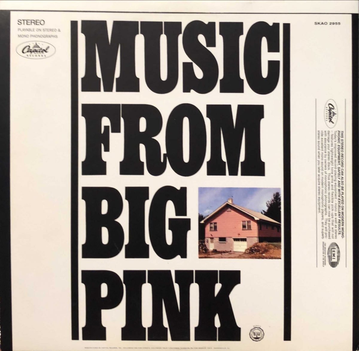 The Band ‎– Music From Big Pink LP Plak - Görsel 2