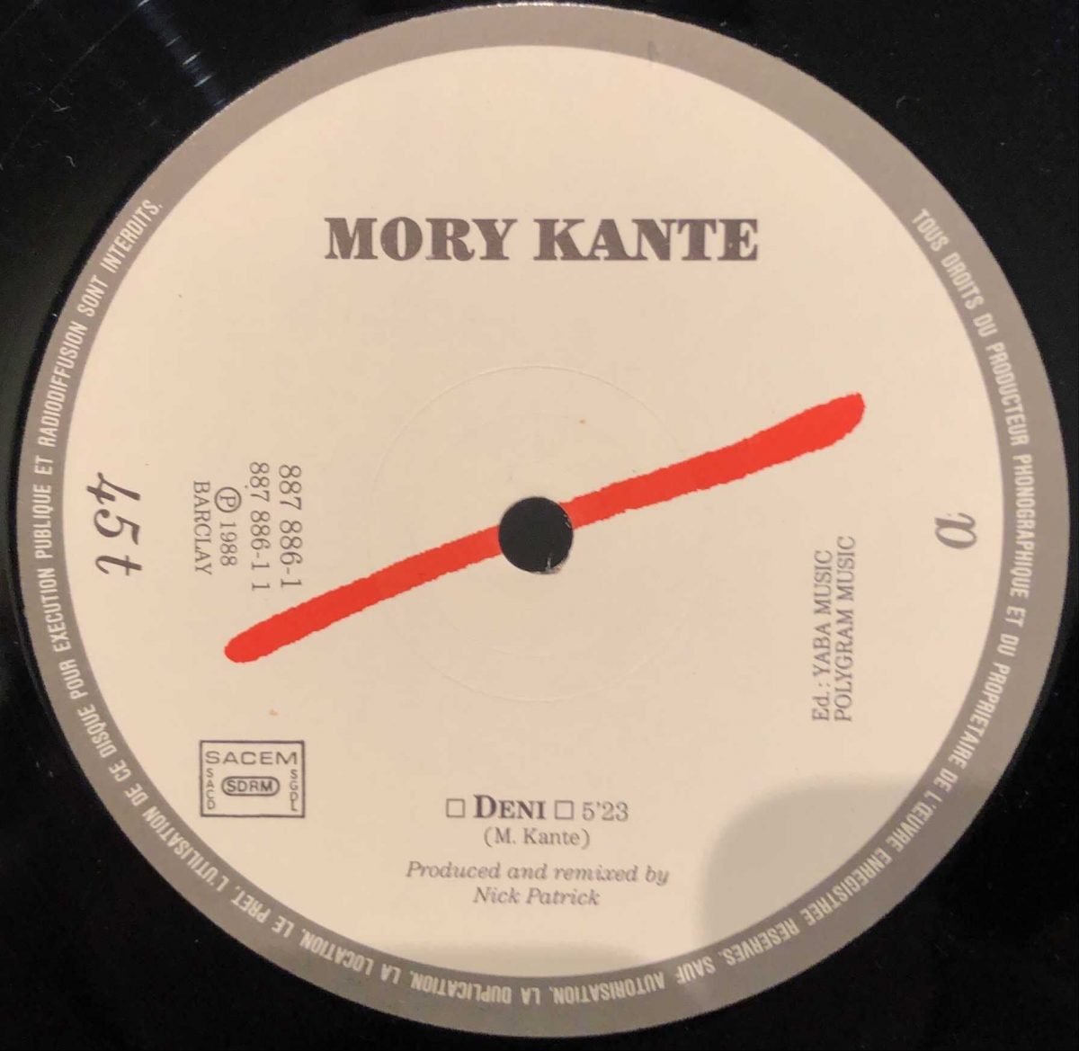 Mory Kanté ‎– Deni Maxi Single Plak - Görsel 2