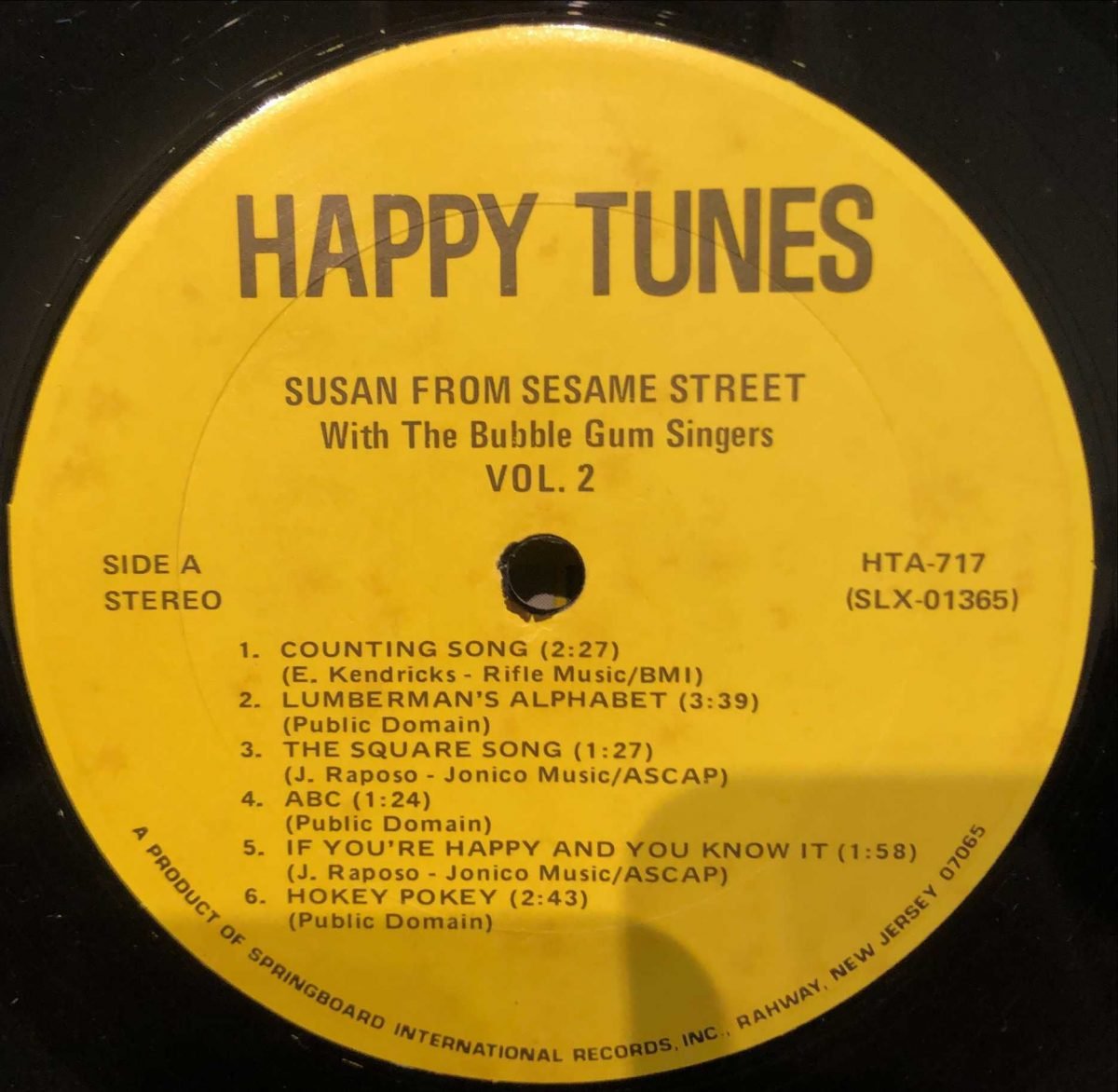 Susan From Sesame Street With The Bubble Gum Singers ‎– Vol. 2 LP Plak - Görsel 2