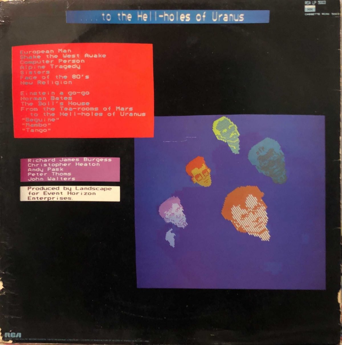 Landscape ‎– From The Tea-Rooms Of Mars .... To The Hell-Holes Of Uranus LP Plak - Görsel 3