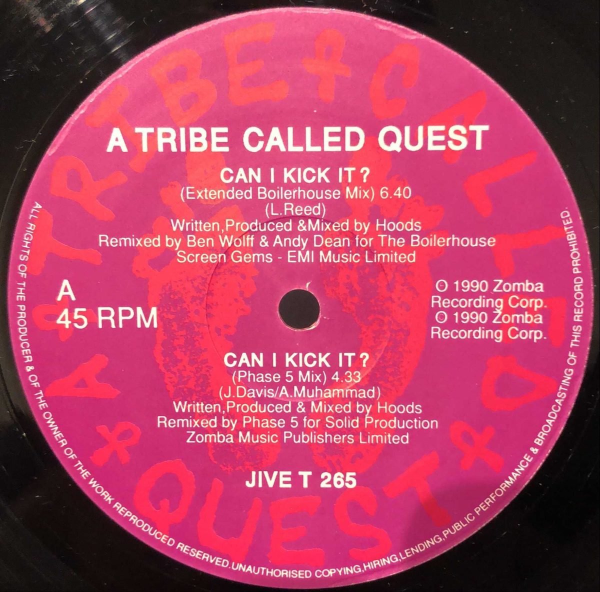 A Tribe Called Quest ‎– Can I Kick It? Maxi Single Plak - Görsel 3