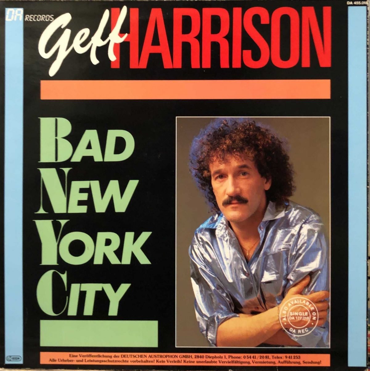 Geff Harrison ‎– Bad New York City Maxi Single Plak - Görsel 2