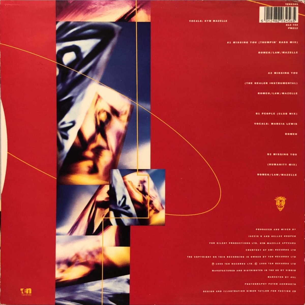 Soul II Soul ‎– Missing You Maxi Single Plak - Görsel 2