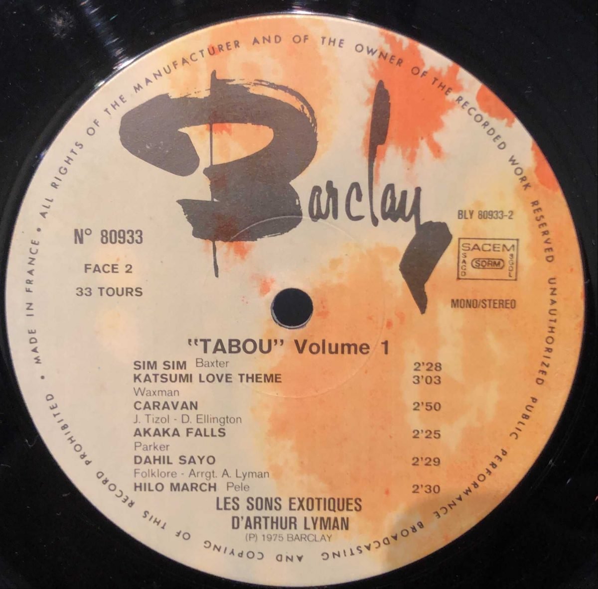 Arthur Lyman ‎– Tabou / Les Sons Exotiques D'Arthur Lyman 2LP Plak - Görsel 2