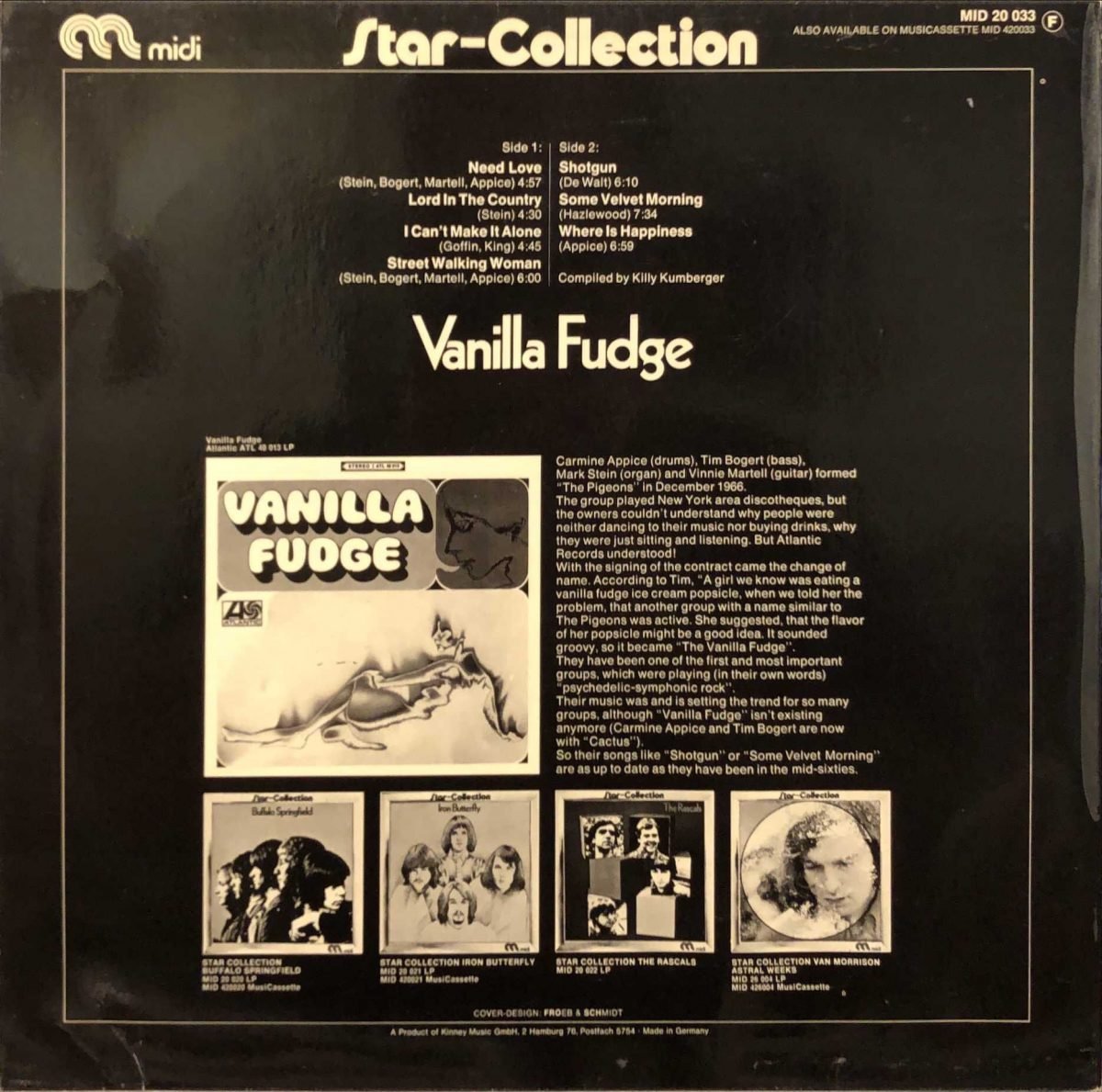 Vanilla Fudge ‎– Star-Collection LP Plak - Görsel 2