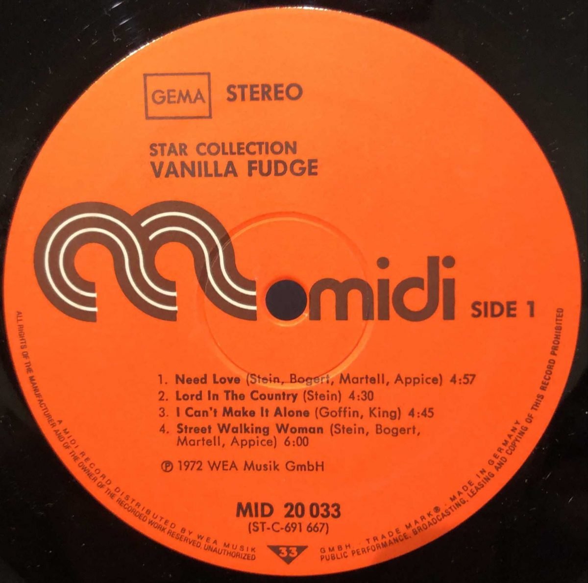 Vanilla Fudge ‎– Star-Collection LP Plak - Görsel 3