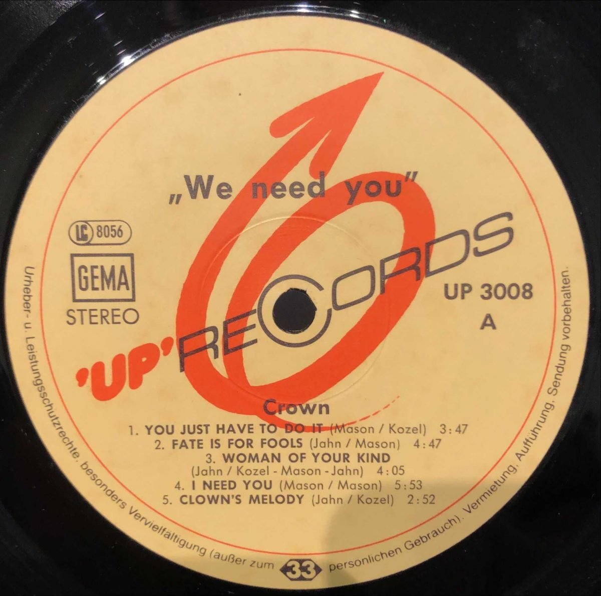 Crown – We Need You LP Plak - Görsel 3
