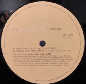 Lazar ‎– And This Is Her, Smiling (C-Rock Mixes) 12” Maxi Single Plak - Görsel 3