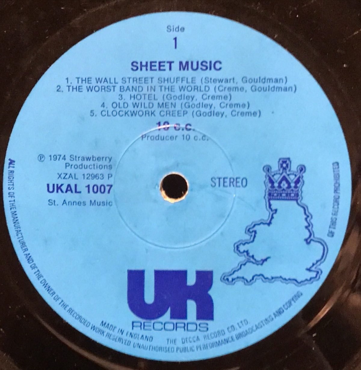 10cc ‎– Sheet Music LP Plak - Görsel 2