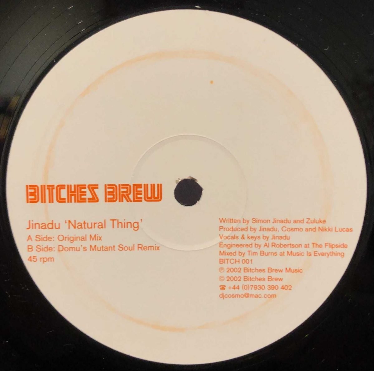 Jinadu ‎– Natural Thing 12” Maxi Single Plak - Görsel 3