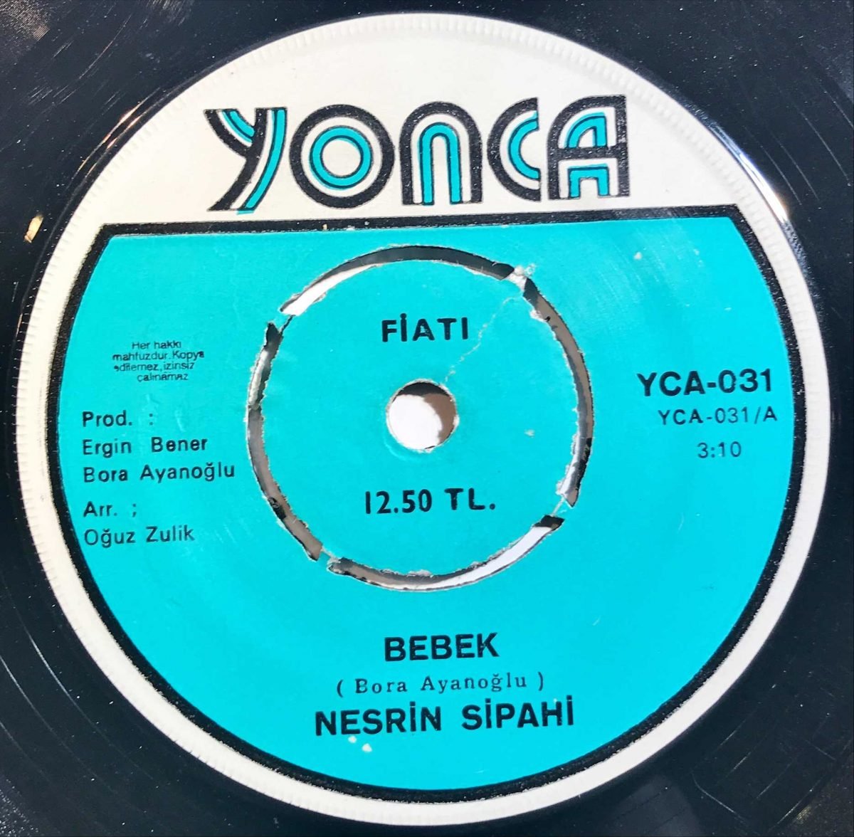Nesrin Sipahi ‎– Bebek / Sonbahar Dansı 45lik Plak - Görsel 3