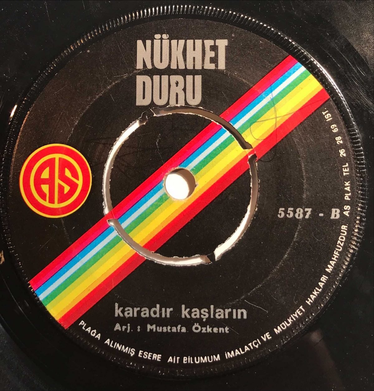 Nükhet Duru ‎– Aklımda Sen Fikrimde Sen / Karadır Kaşların 45lik Plak - Görsel 4