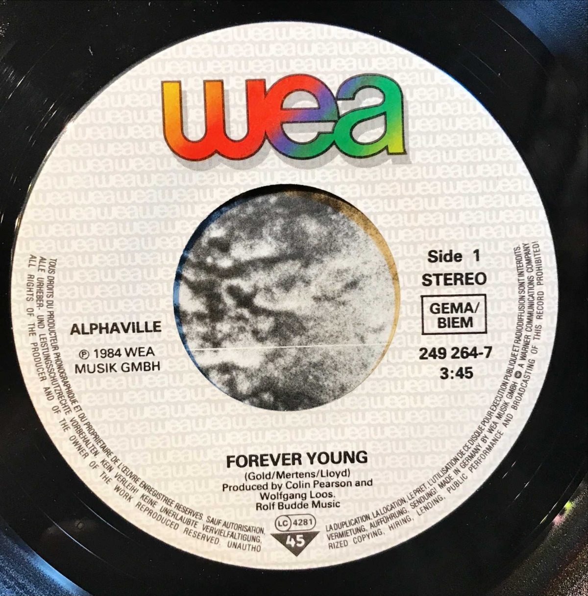 Alphaville ‎– Forever Young 45lik Plak - Görsel 3