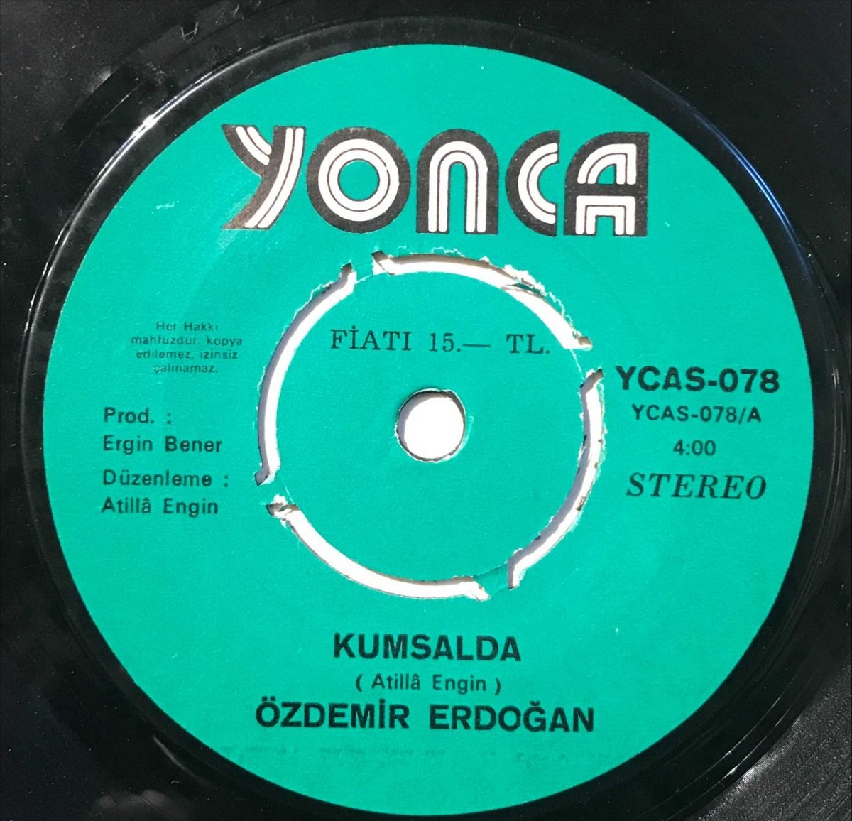 Özdemir Erdoğan ‎– Kumsalda / İsyanımı Bir Sen Anla 45lik Plak - Görsel 3
