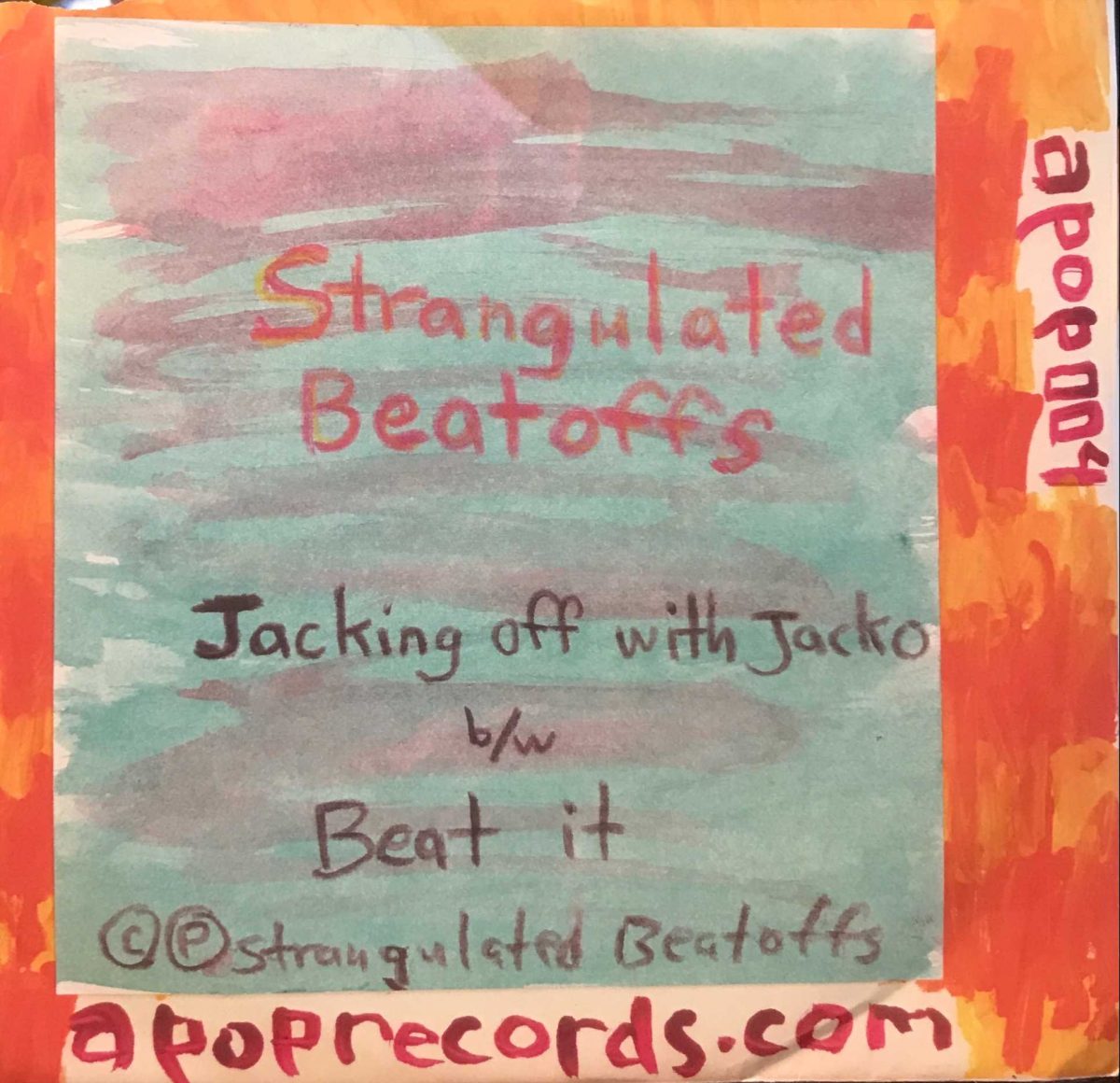 Strangulated Beatoffs ‎– Jacking Off With Jacko 45lik Plak PUNK - Görsel 2