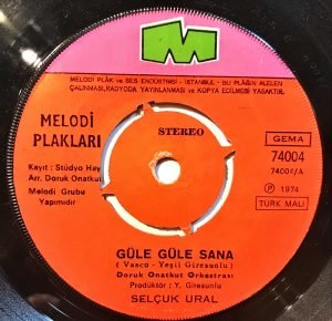 Selçuk Ural ‎– Güle Güle Sana / Mahkum 45lik Plak - Görsel 3