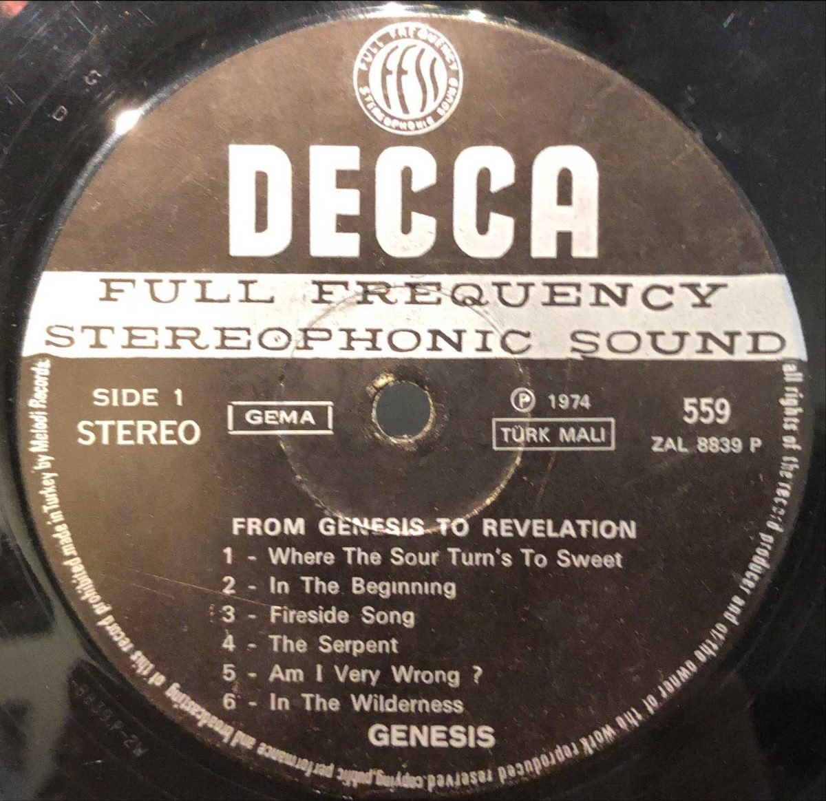 Genesis ‎– From Genesis To Revelation LP Plak - Görsel 2