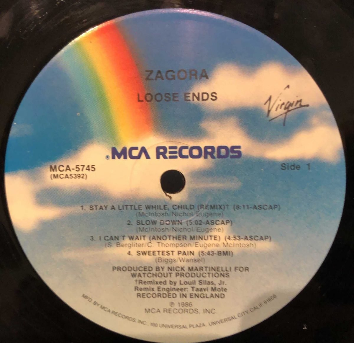 Loose Ends ‎– Zagora LP Plak - Görsel 3