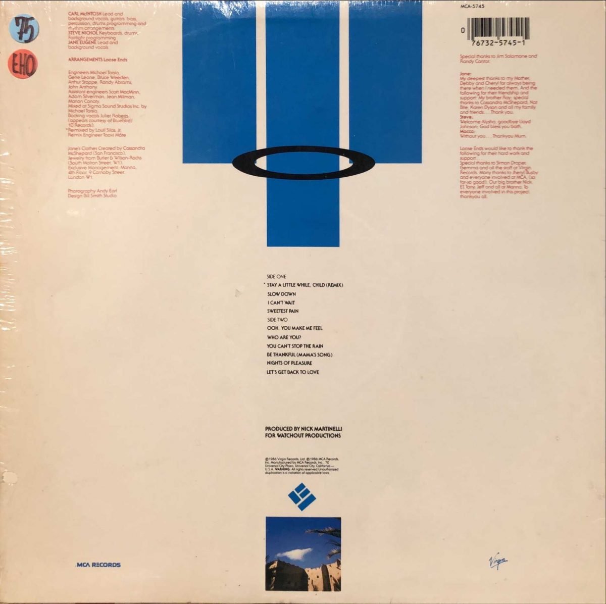 Loose Ends ‎– Zagora LP Plak - Görsel 2