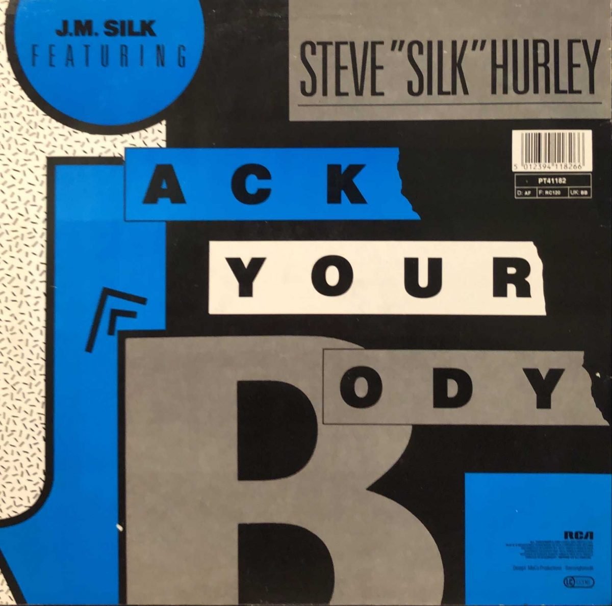 J.M. Silk Featuring Steve "Silk" Hurley ‎– Jack Your Body 12'' Maxi Single - Görsel 2
