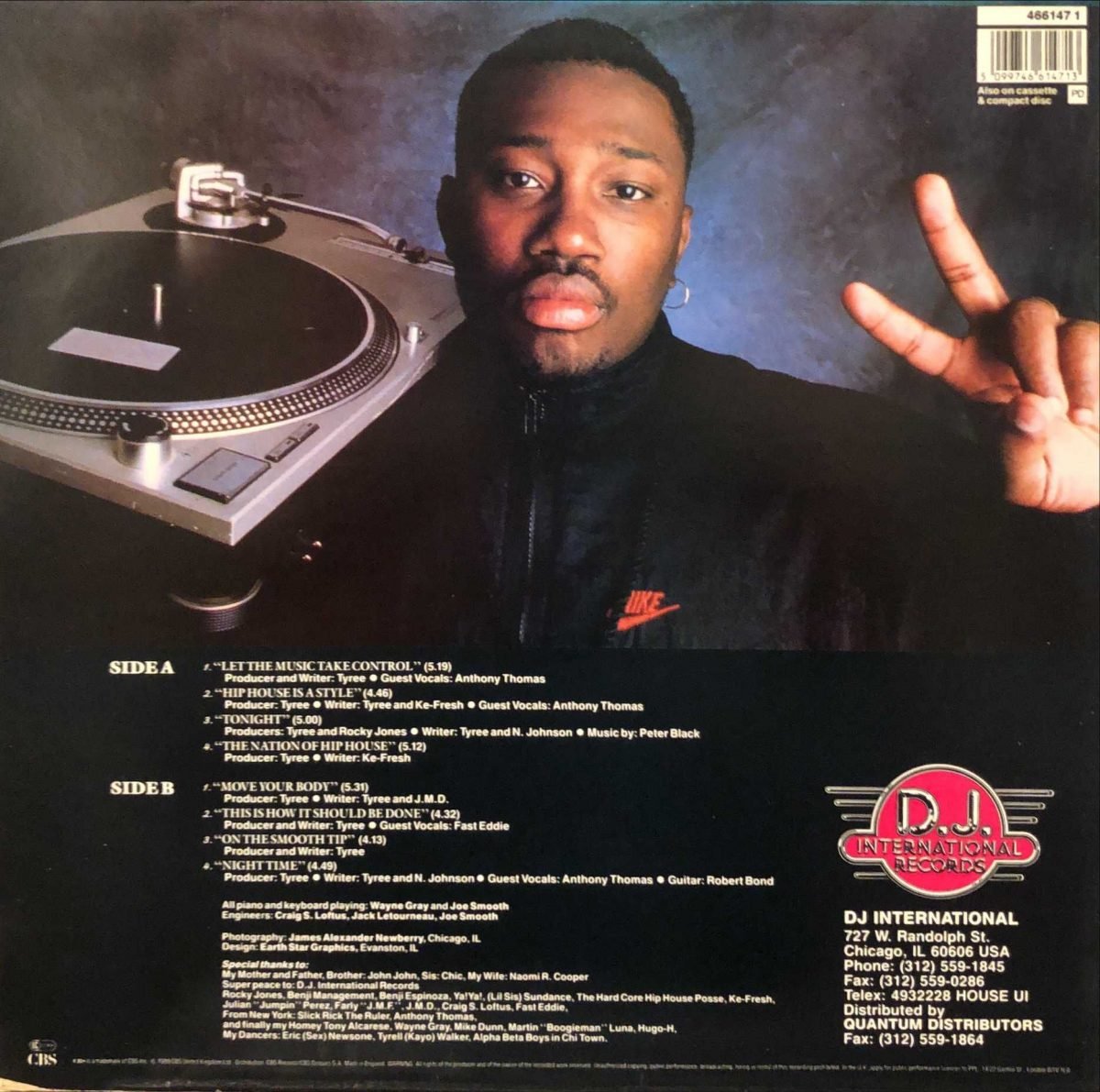 Tyree ‎– Nation Of Hip House LP Plak - Görsel 3