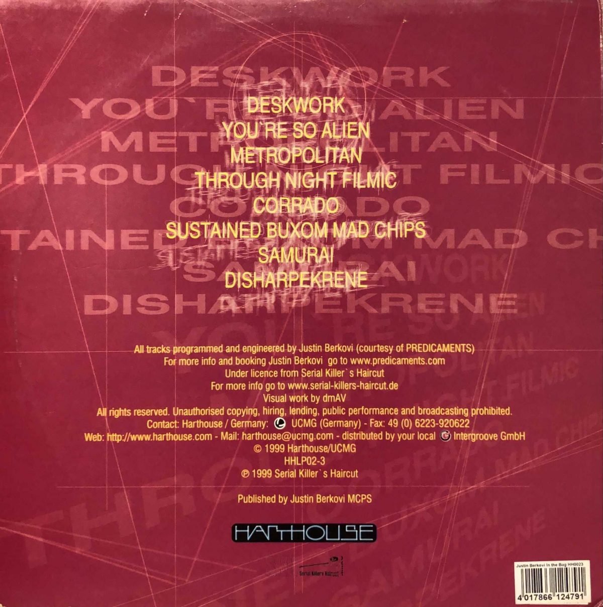Justin Berkovi ‎– In The Bag 2LP Plak - Görsel 2