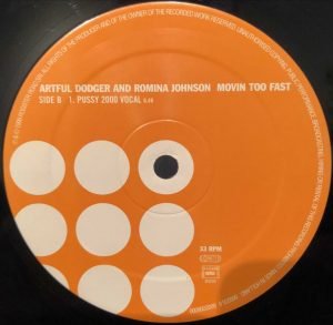 Artful Dodger & Romina Johnson ‎– Movin Too Fast  12'' Maxi Single Plak - Görsel 3