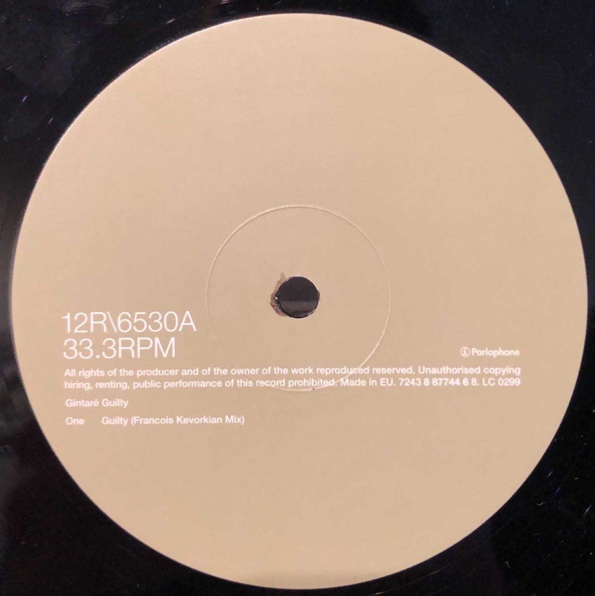 Gintarė ‎– Guilty 12'' Maxi Single Plak - Görsel 3