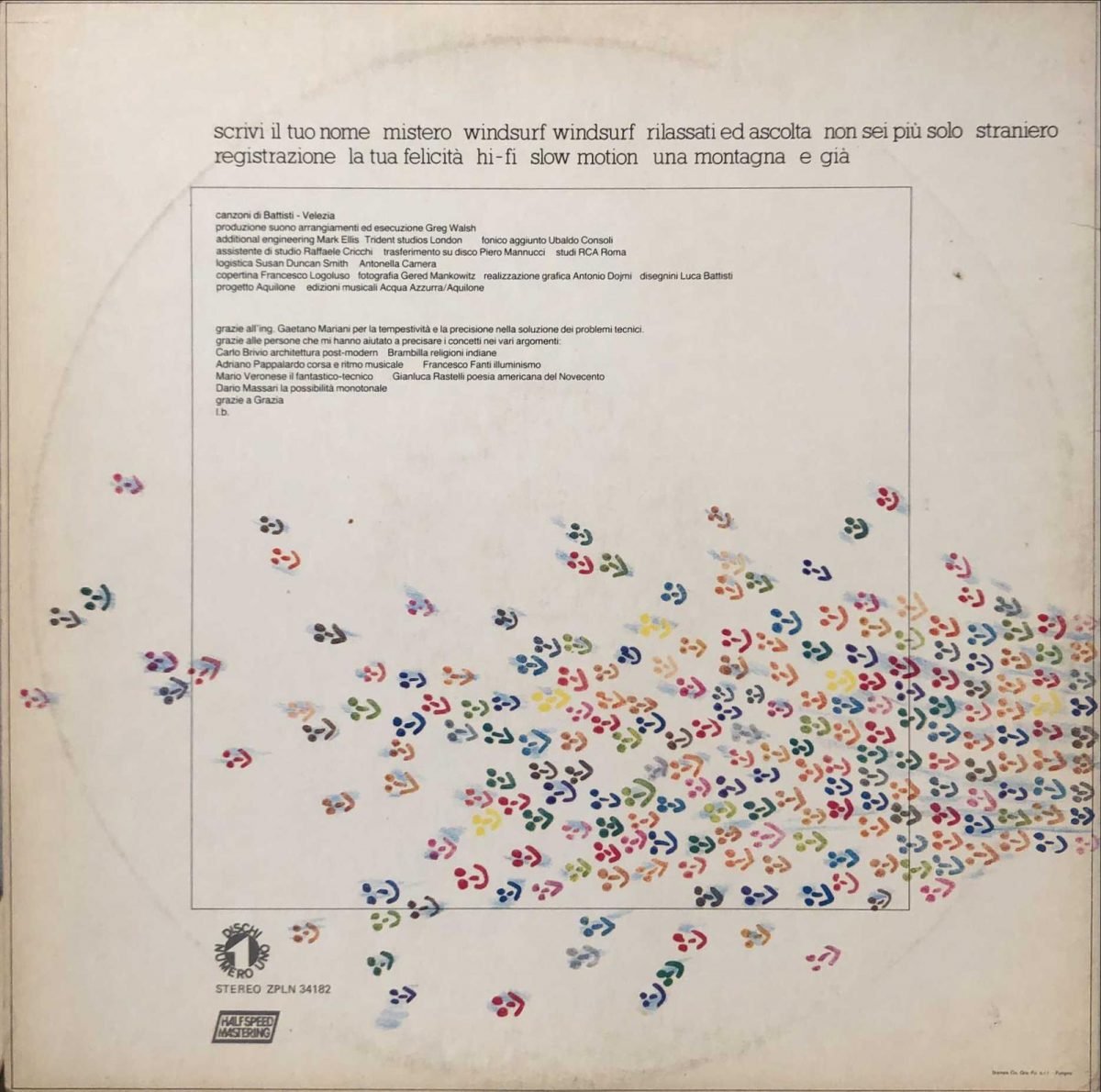 Lucio Battisti ‎– E Già LP Plak - Görsel 3