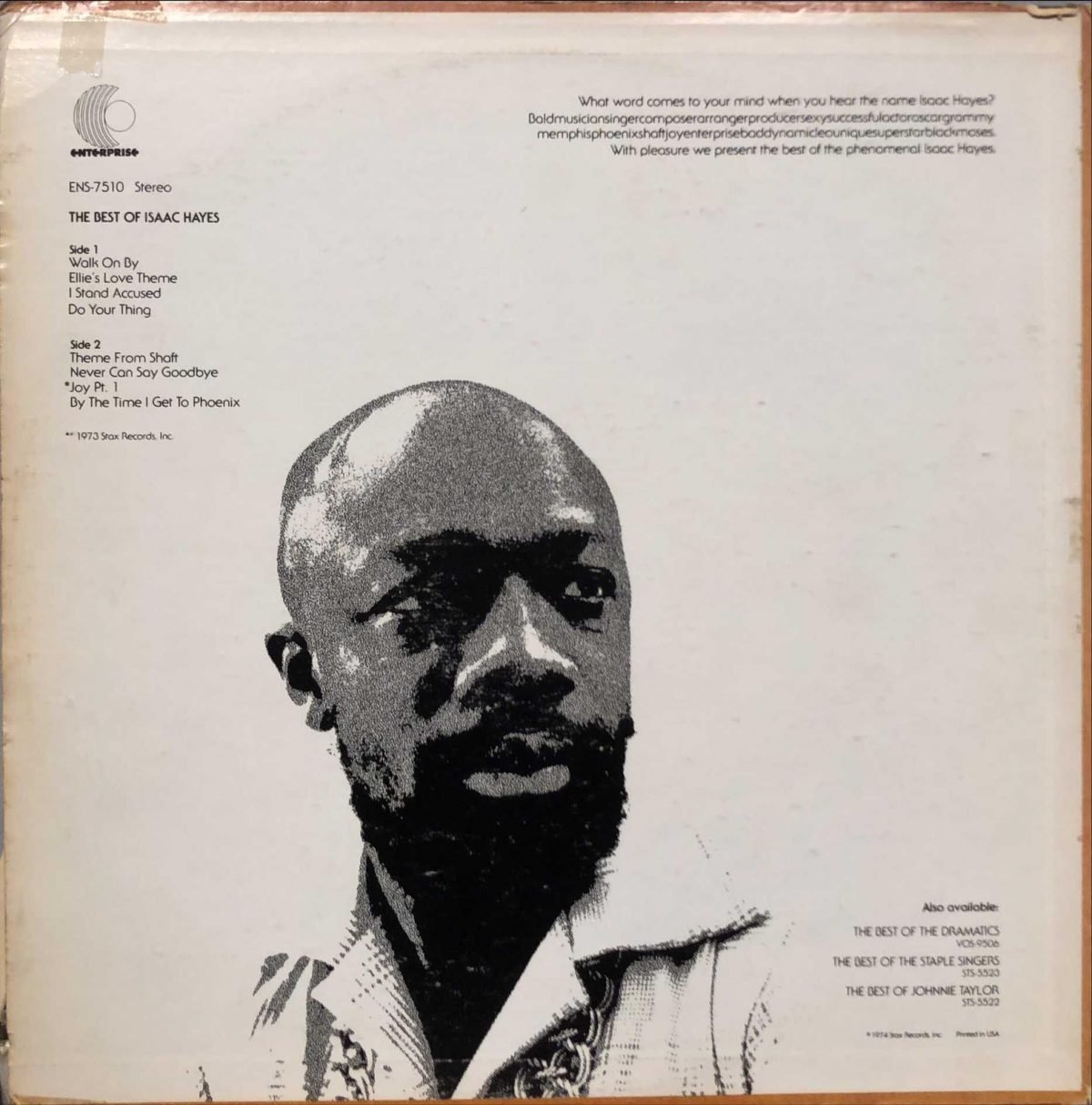 Isaac Hayes ‎– The Best Of Isaac Hayes LP Plak - Görsel 2