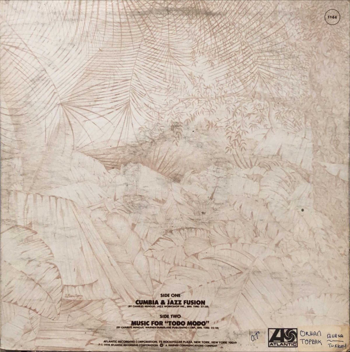 Charles Mingus ‎– Cumbia & Jazz Fusion LP Plak - Görsel 2