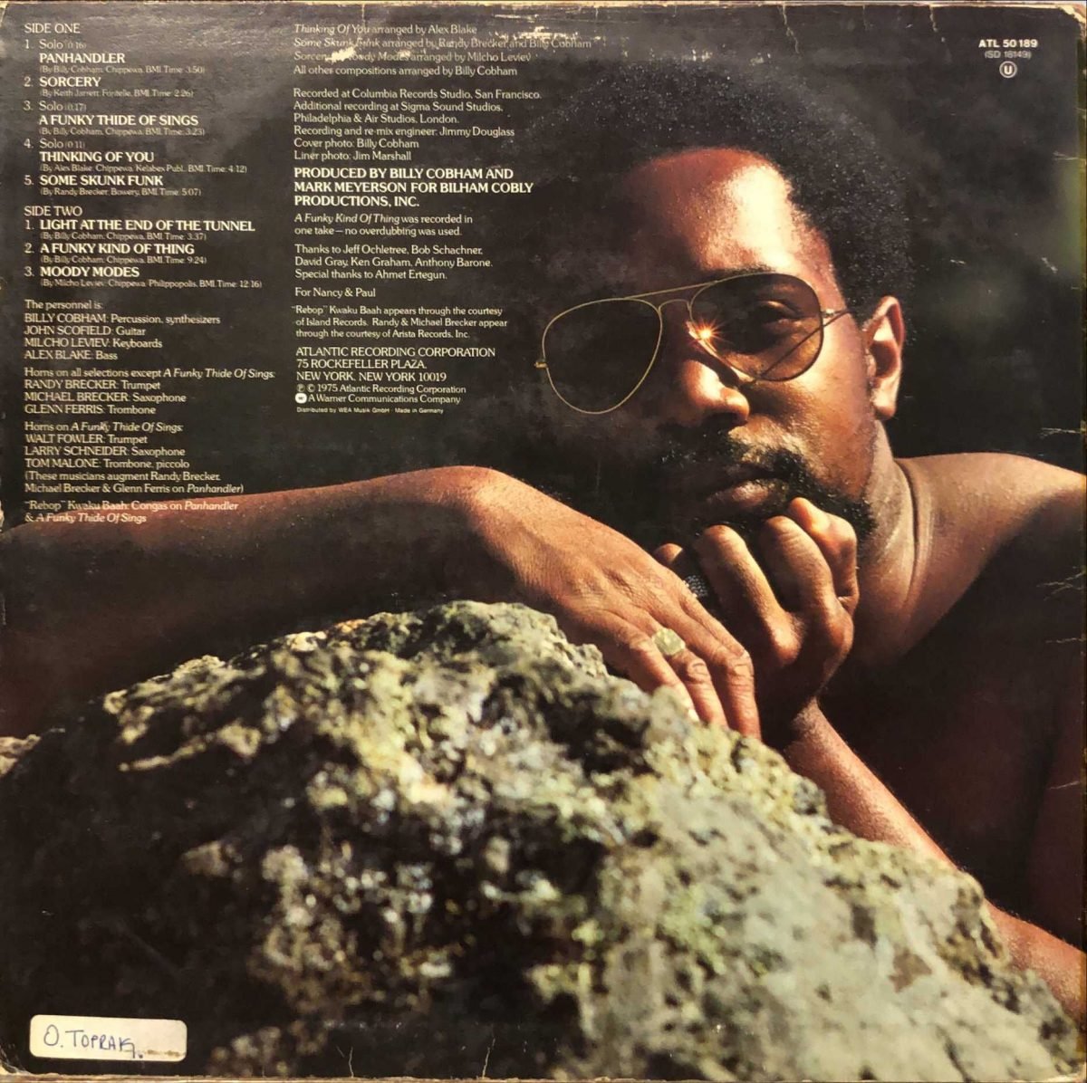 Billy Cobham ‎– A Funky Thide Of Sings LP Plak - Görsel 3