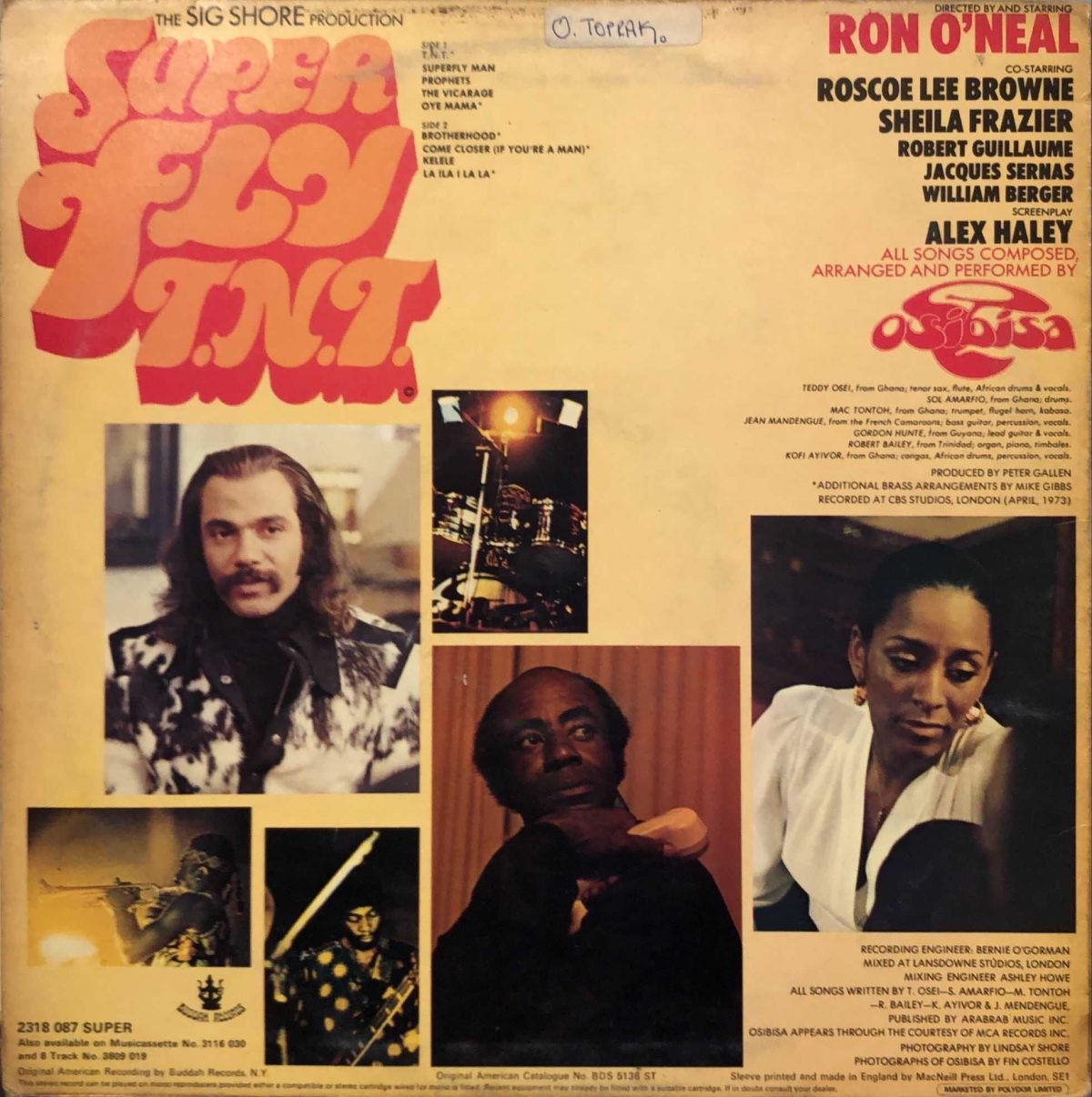 Osibisa ‎– Super Fly T.N.T. (Original Motion Picture Soundtrack) LP Plak - Görsel 3