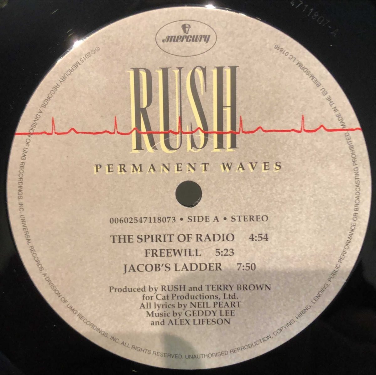 Rush ‎– Permanent Waves LP Plak - Görsel 2